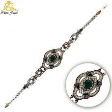 Gümüş Otantik Taşlı Biezik /Bileklik